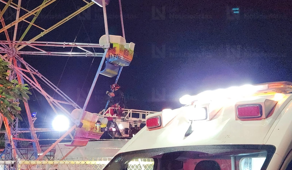 Falla rueda de la fortuna del Parque 87, en Culiacán