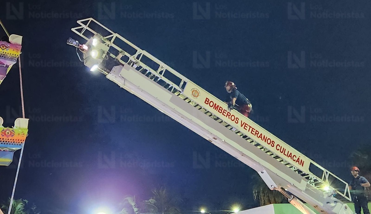 Falla rueda de la fortuna del Parque 87, en Culiacán