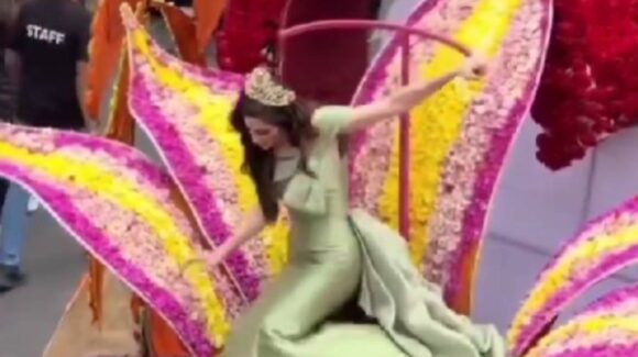 Miss Universo 2025, Fátima Bosch, se desmaya en desfile en Ecuador y preocupa a asistentes