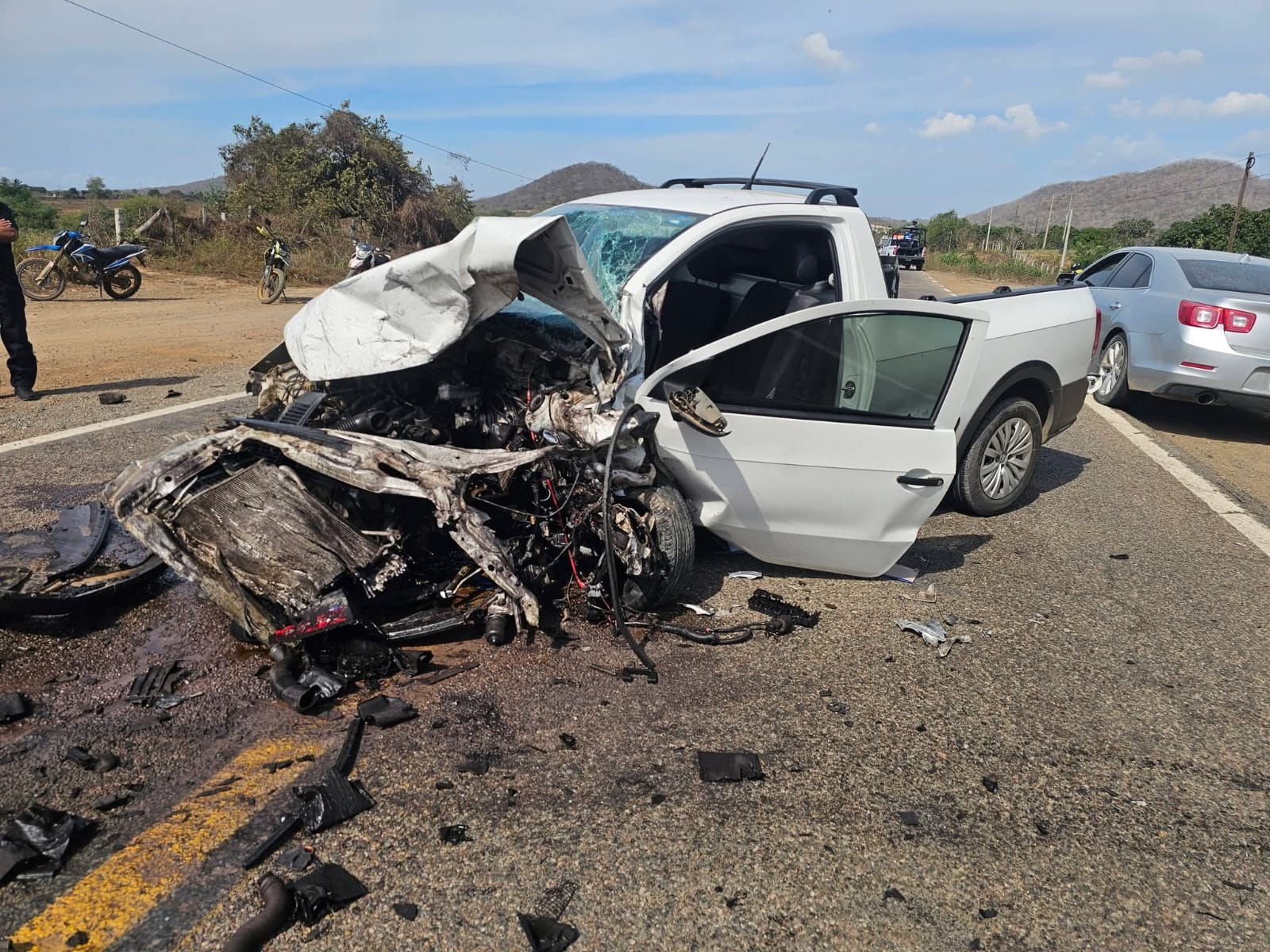 fuerte choque ocurrio la sobre mazatlan culiacan esta tarde