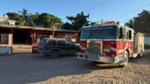 fuga de gas en casa de la isla de la piedra zona rural de mazatlan