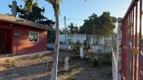 ¡El olor los alertó! Se registra fuga de gas en casa de la Isla de la Piedra, zona rural de Mazatlán, Sinaloa