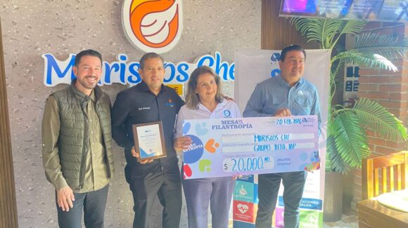 Grupo Beta para niños con Diabetes en Guasave, Sinaloa, recibe donativo de 20 mil pesos gracias a La Mesa de la Filantropía, Mariscos Che