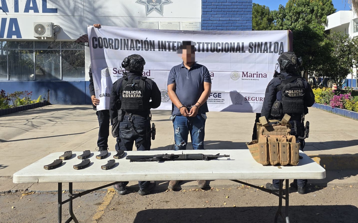 Hombre detenido en Costa Rica, Culiacán, Sin.