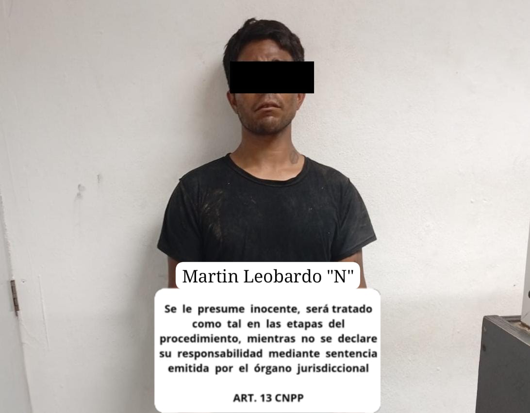 Hombre detenido en Mazatlán, Sinaloa