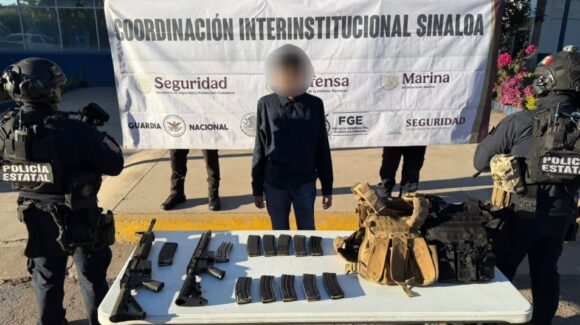 ¡Fue un ataque a balazos a los GOES! Un abatido y un detenido deja enfrentamiento en Villa del Real, en Culiacán