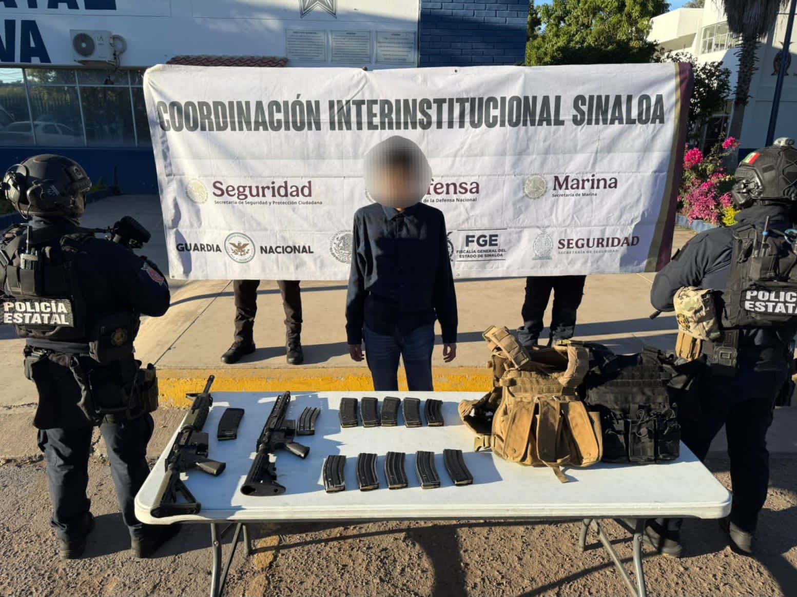 Hombre detenido tras agresión contra los GOES en Villa del Real, Culiacán