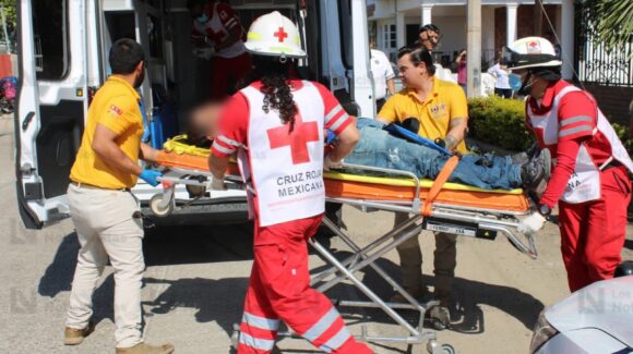 Pintor resulta lesionado tras electrocutarse y caer de segundo piso en Mazatlán, Sinaloa