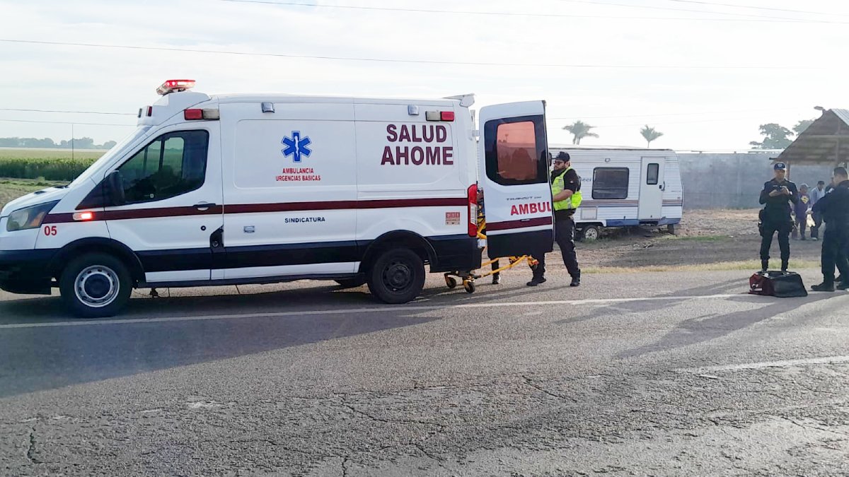 hombre resulta arrollado por la mexico 15 y las calaveras ahome