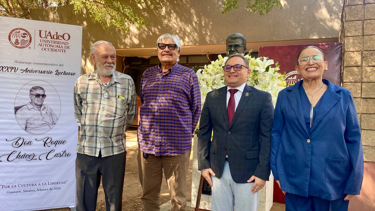 Homenaje a Don Roque Chevez Castro en la biblioteca de la UAdeO en Guasave