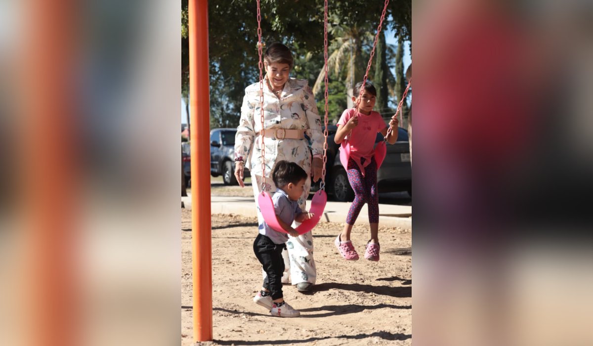 Inauguran parque en Agua Blanca, Guasave, Sinaloa