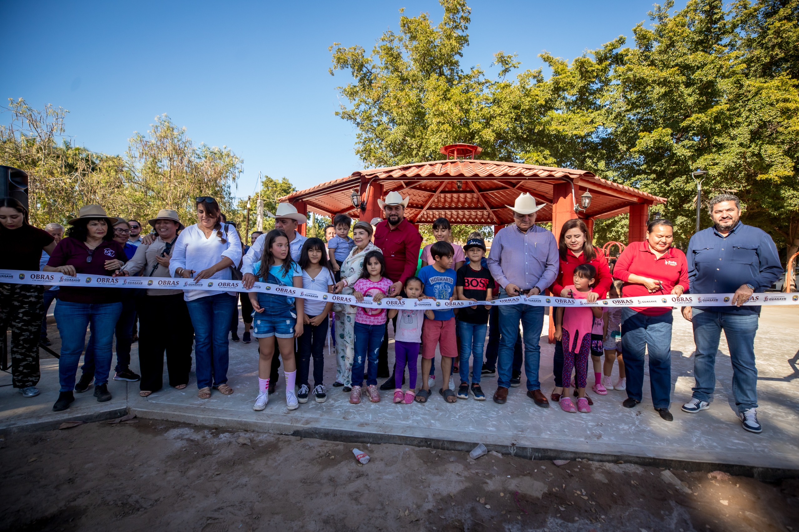 Inauguran parque en Agua Blanca, Guasave, Sinaloa