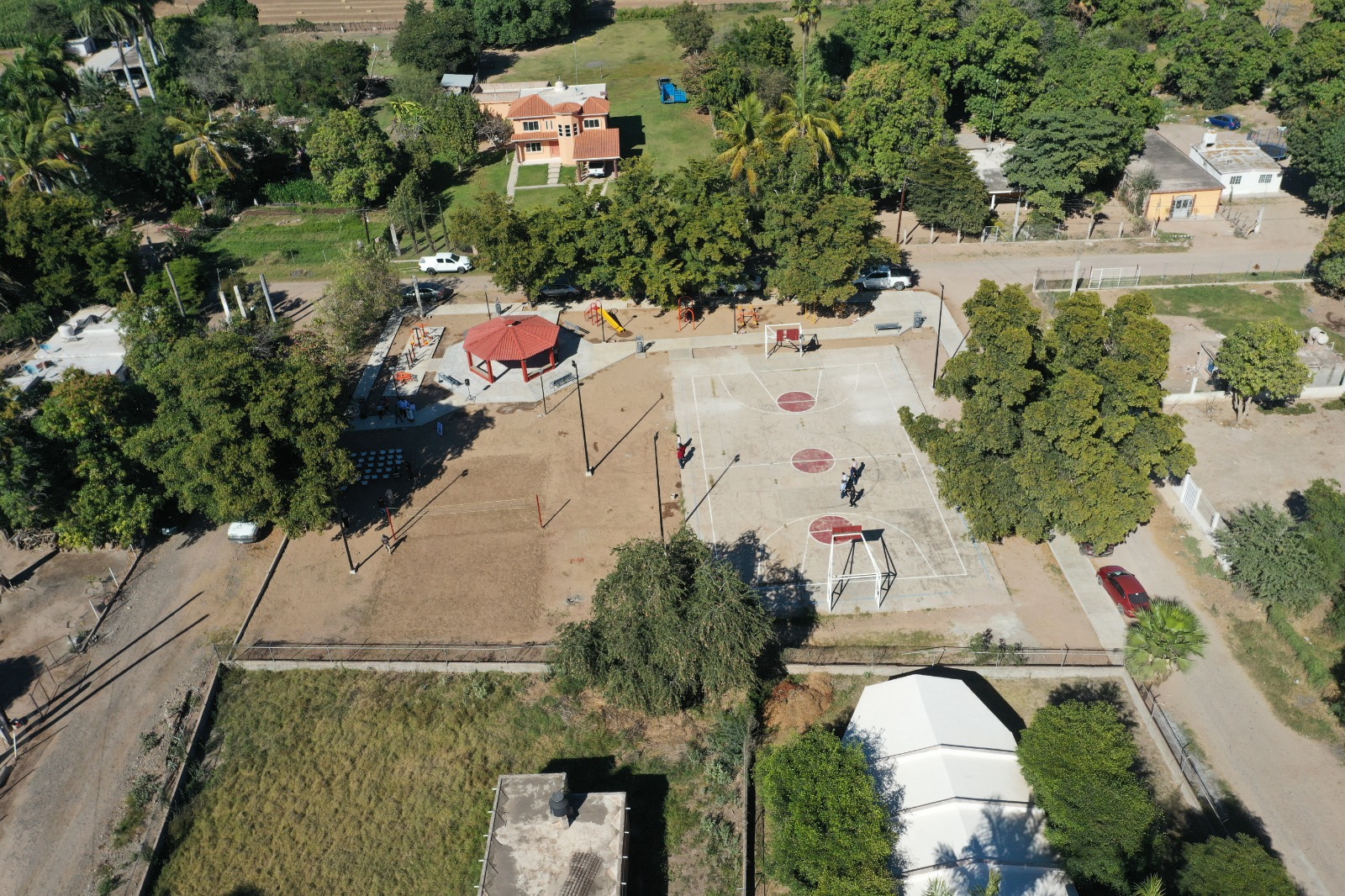 Inauguran parque en Agua Blanca, Guasave, Sinaloa