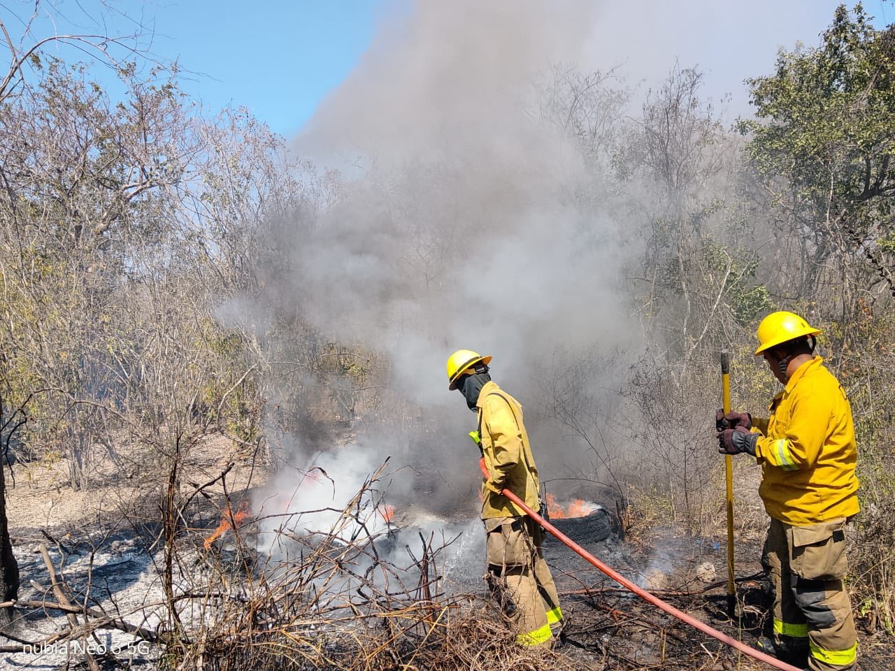Incendio en baldío de Mazatlán, Sinaloa