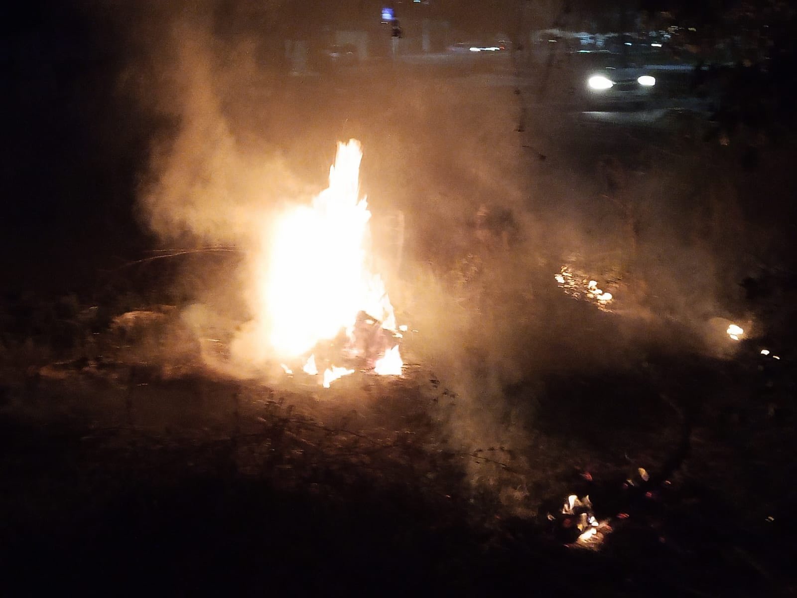 Incendio en baldío de Mazatlán, Sinaloa