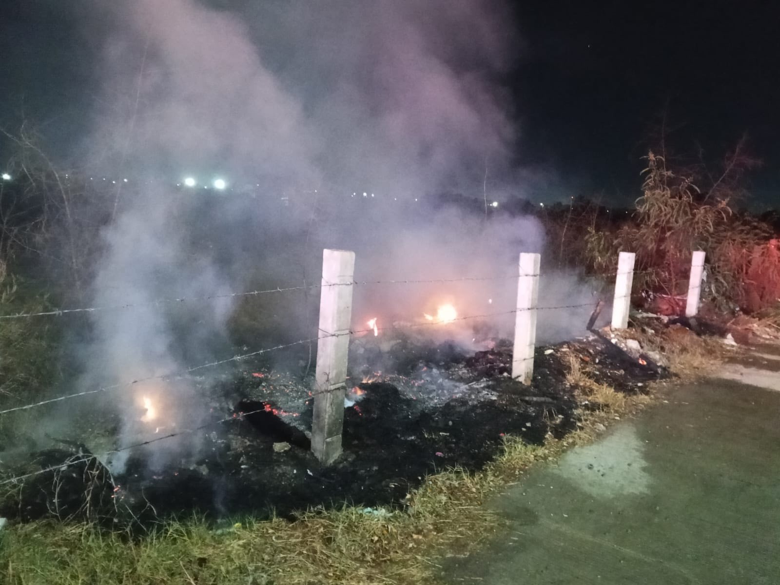Incendio en baldío de Mazatlán, Sinaloa