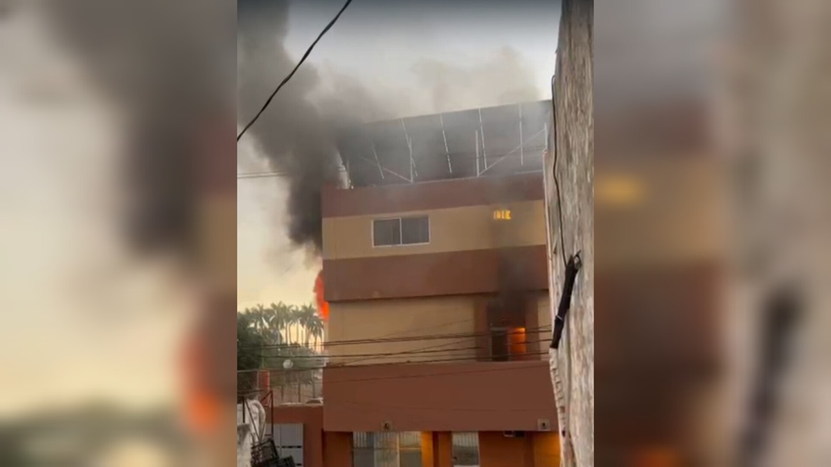 Incendio en hotel de Los Mochis