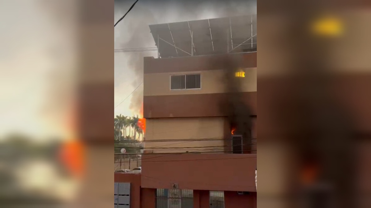 Incendio en hotel de Los Mochis