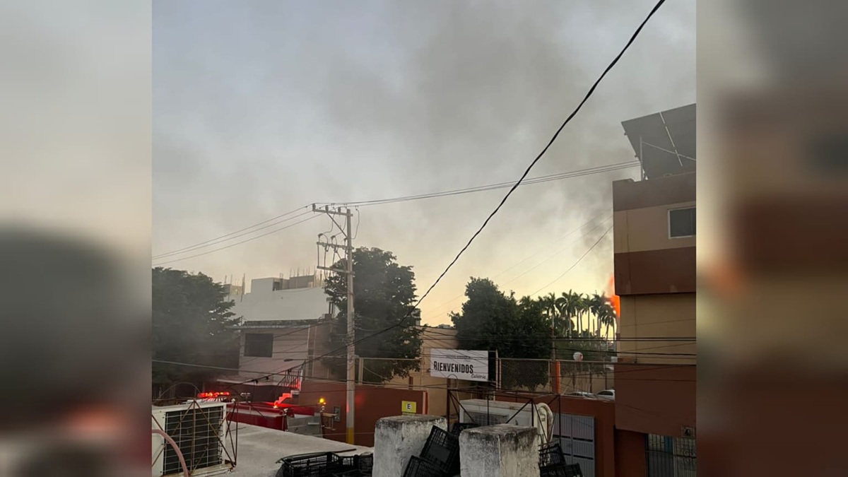 Incendio en hotel de Los Mochis