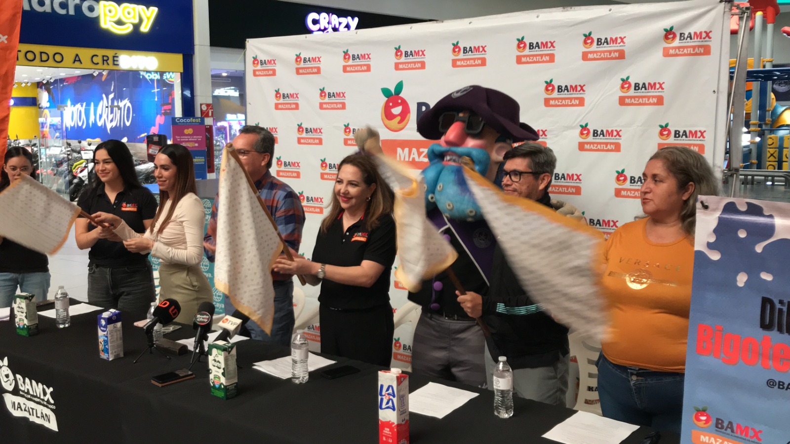 Inicia campaña Bigotes de Leche de Banco de Alimentos Mazatlán