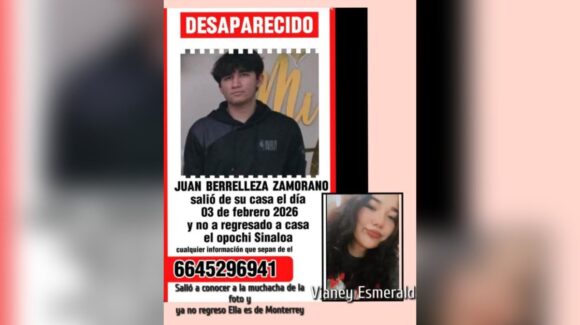 Reportan la desaparición de un joven en El Opochi, Sinaloa; familiares solicitan apoyo ciudadano