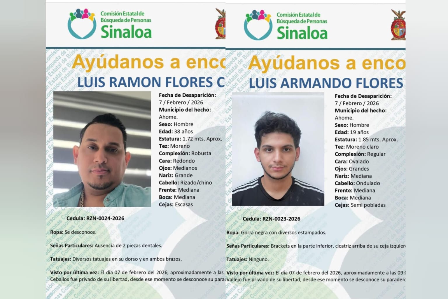 jóvenes 'levantados' en Ahome