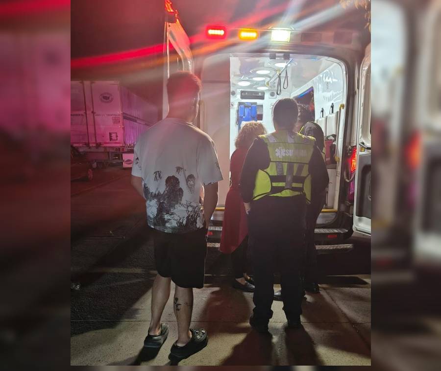 la mujer fue atendida en el lugar por los elementos d SUMMA