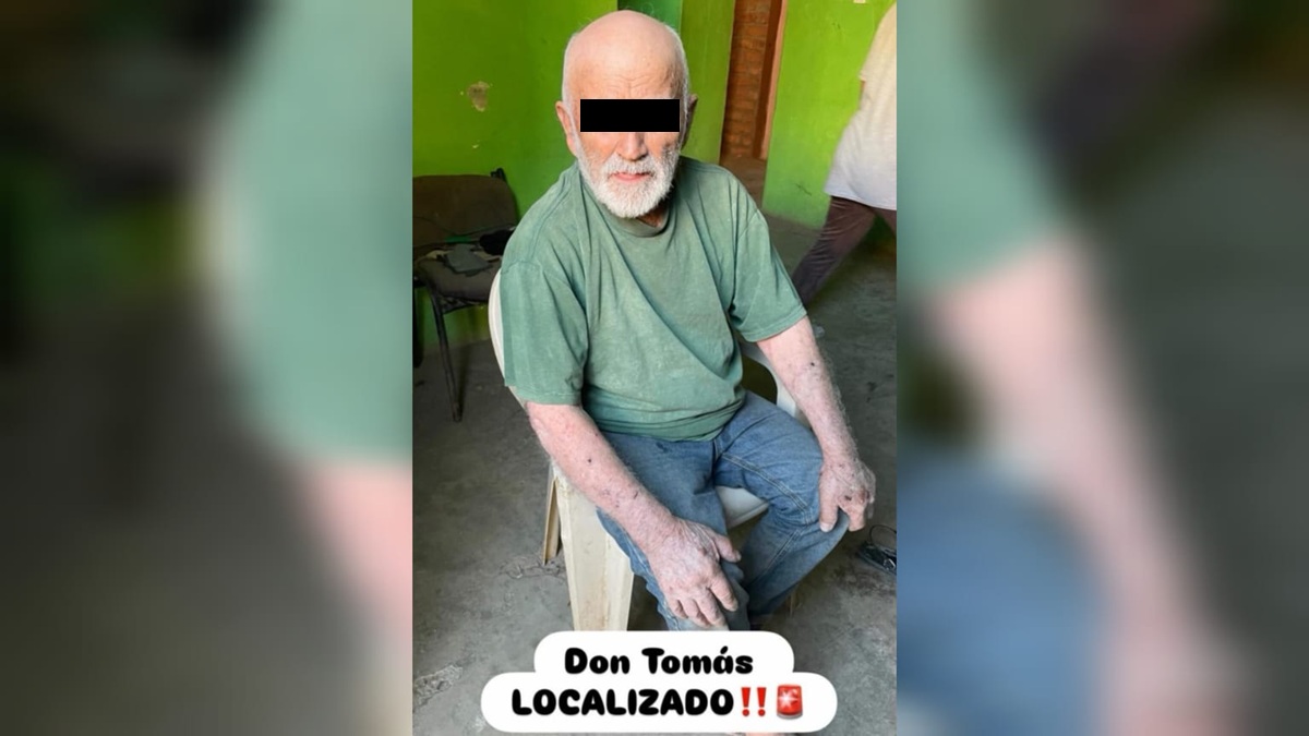 Localizan con bien a don Tomás.
