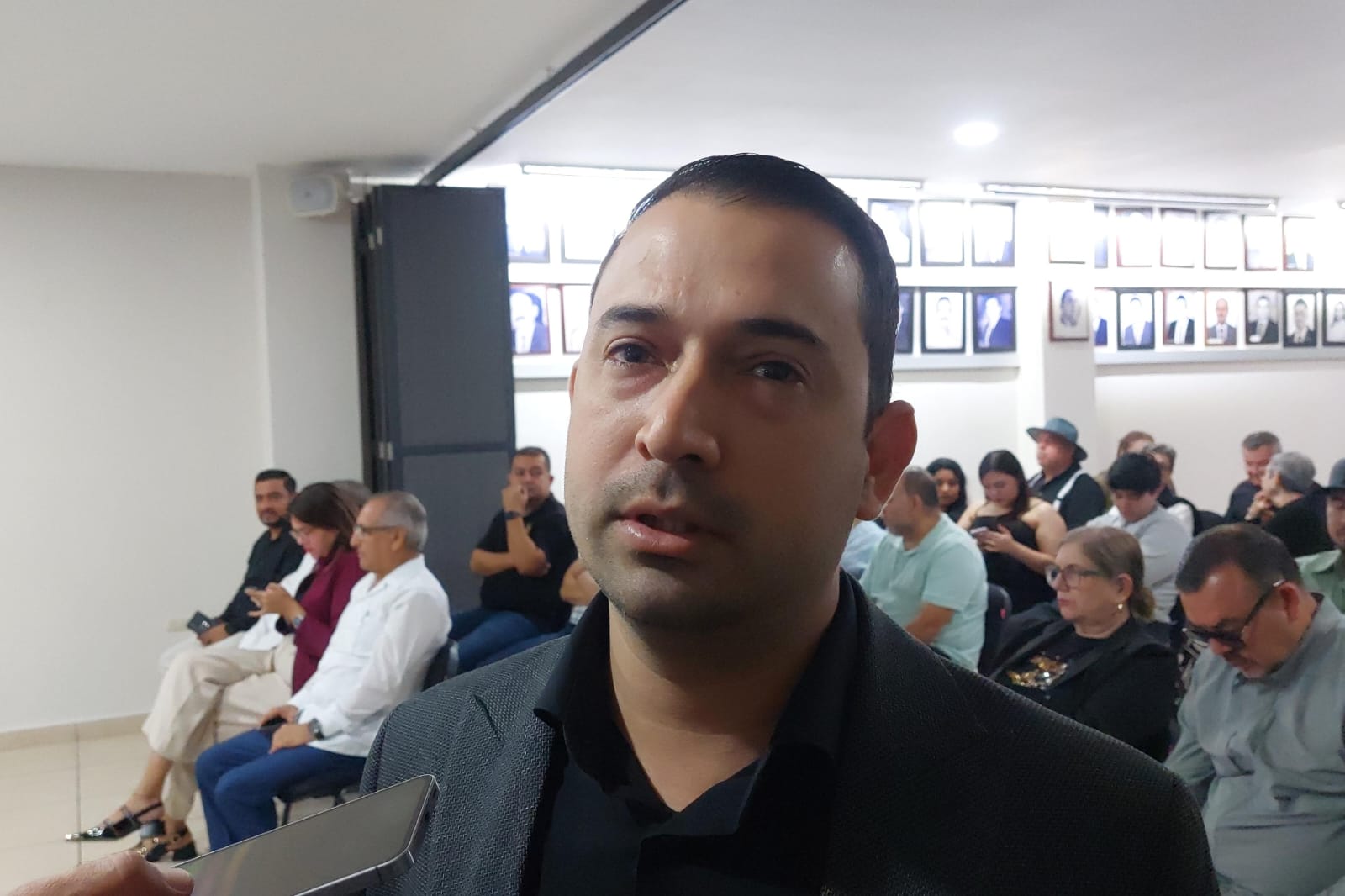 Presidente de la Cámara Nacional de Comercio en Salvador Alvarado Luis Ángel Chávez