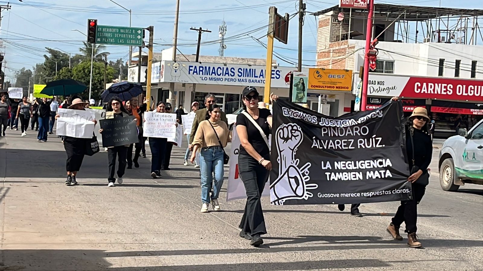 Marchan en Guasave pidiendo justicia para Píndaro