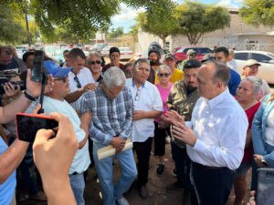 Manifestación en el ejido 9 de diciembre, Ahome