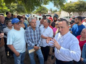 Manifestación en el ejido 9 de diciembre, Ahome