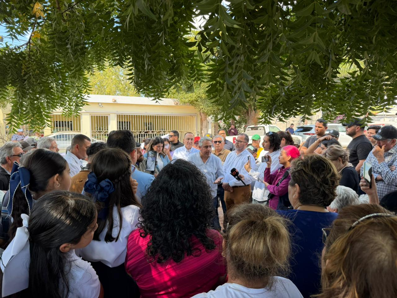 Manifestación en el ejido 9 de diciembre, Ahome