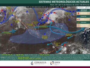 Mapa Clima 15 de febrero