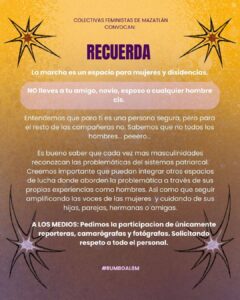 Colectivos feministas convocan a marcha por el 8M en Mazatlán