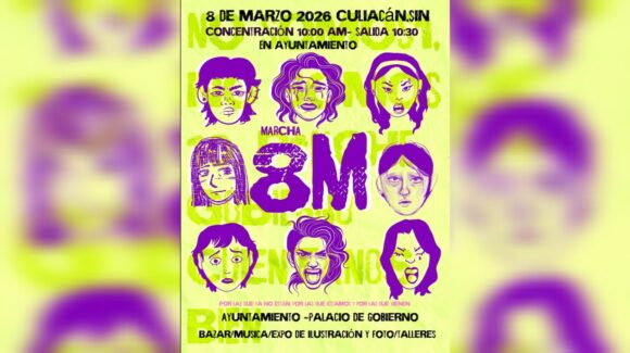 ¡Únete! Colectivas convocan a la marcha del 8M y colecta de insumos menstruales en Culiacán, Sinaloa