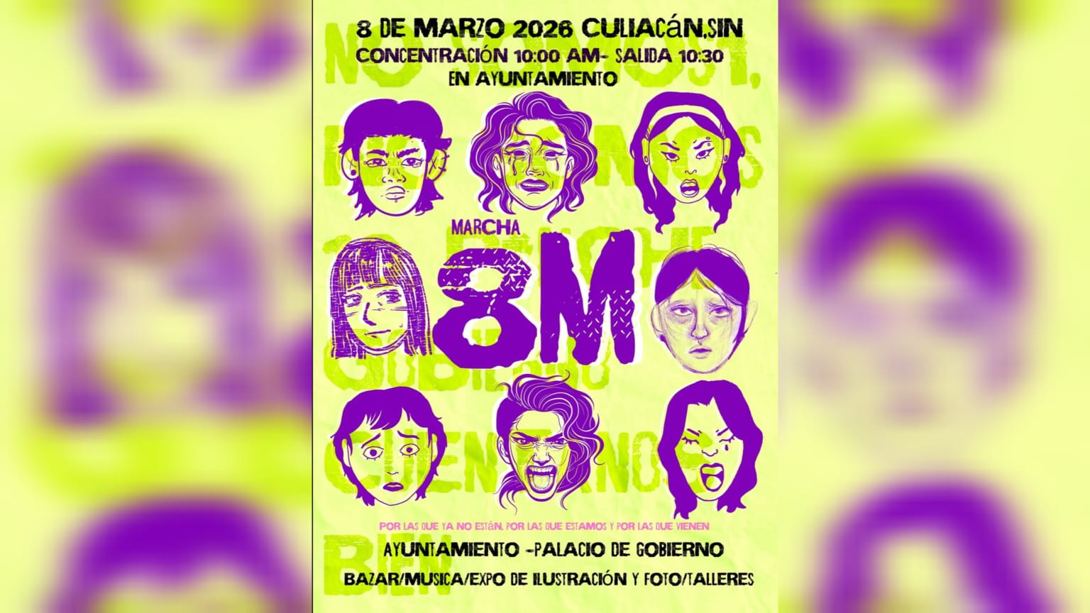 Colectivas convocan a la marcha del 8M en Culiacán