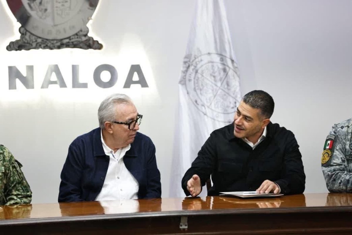 Rubén Rocha Moya y Omar García Harfuch