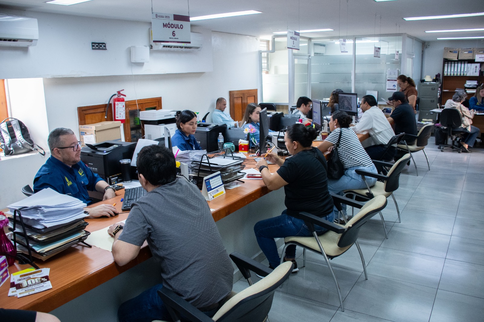Módulo de pago del impuesto predial en Culiacán, Sinaloa