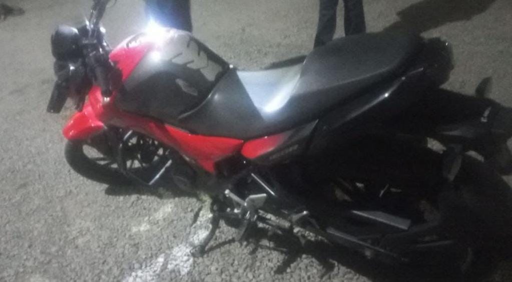 Moto asegurada en Mazatlán, Sinaloa