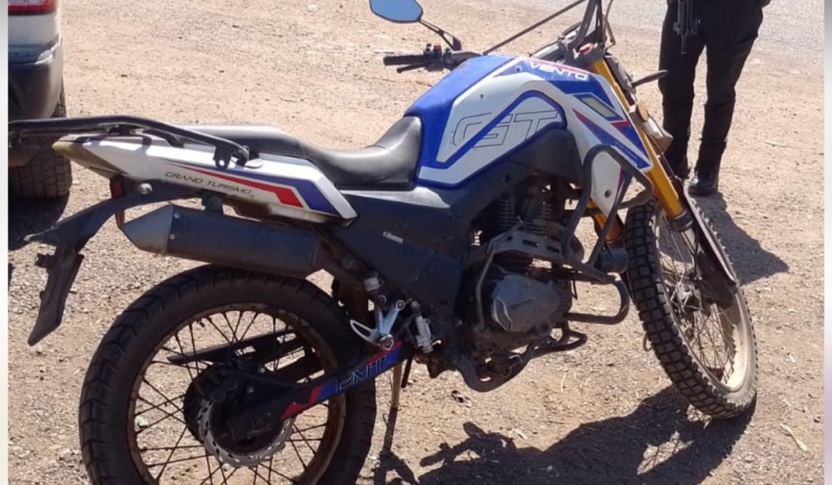Moto asegurada en Sinaloa