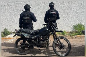 Moto asegurada en Culiacán