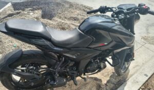 Motocicleta con reporte de robo asegurada en Marina Cerritos, en Mazatlán