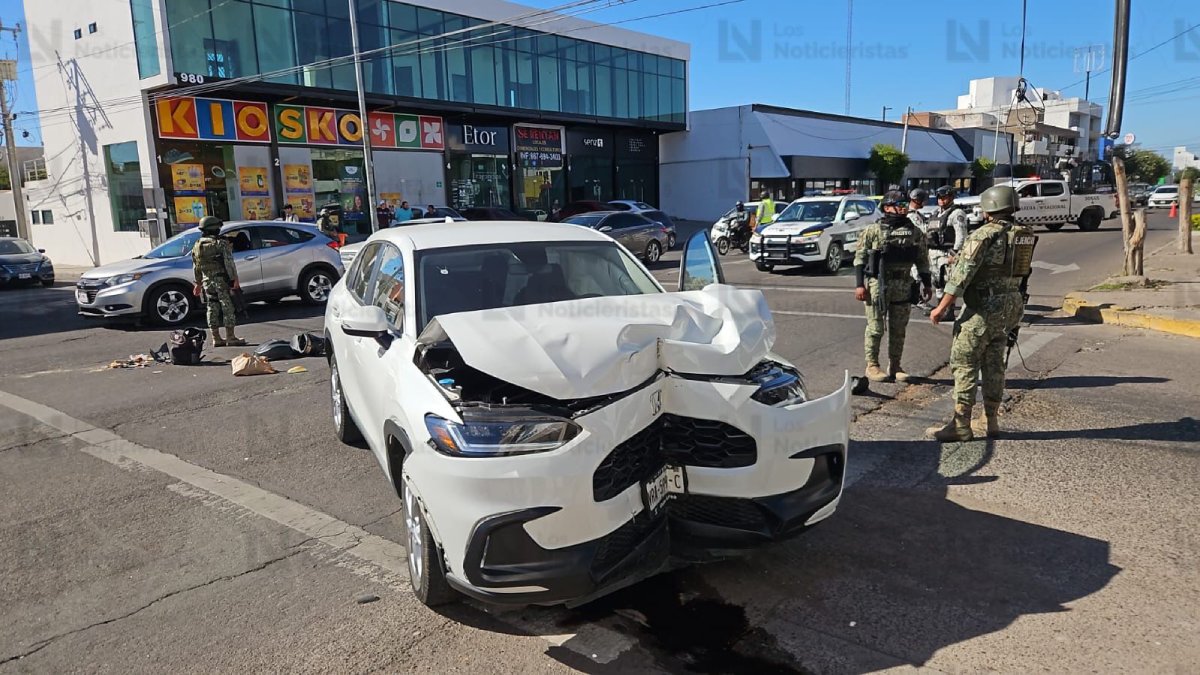 motociclista herido tras choque en la guadalupe de culiacan