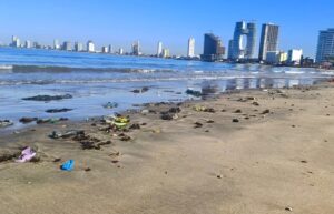 OAP y Cobaes limpian playas de Mazatlán