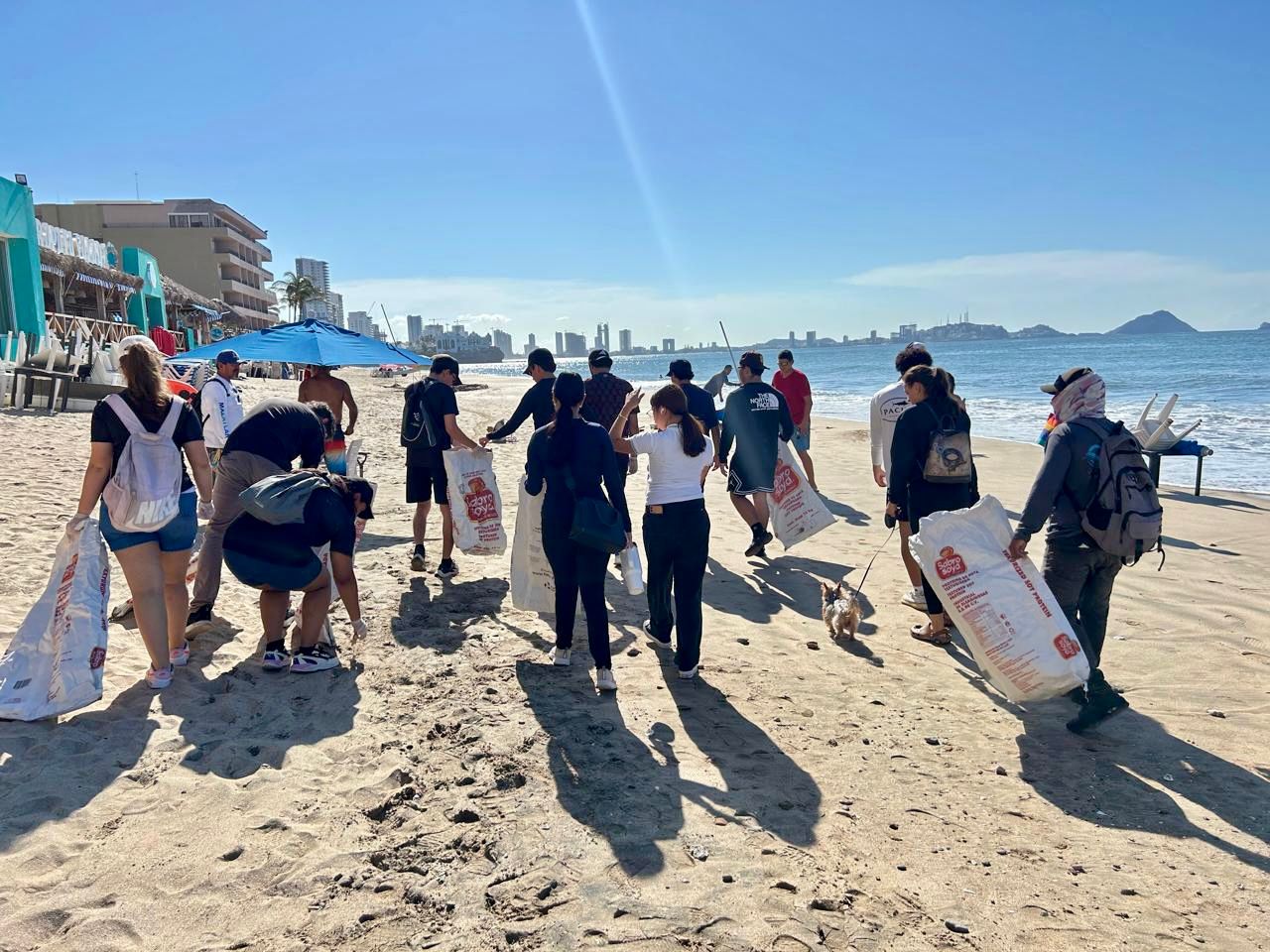 OAP y Cobaes limpian playas de Mazatlán