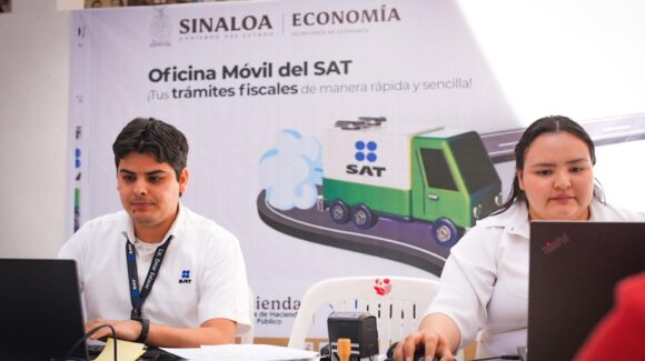 ¡Los servicios más cerca! Llegan a Navolato, Sinaloa, la Oficina Móvil del SAT y el Bazar de Emprendedores Escala MX