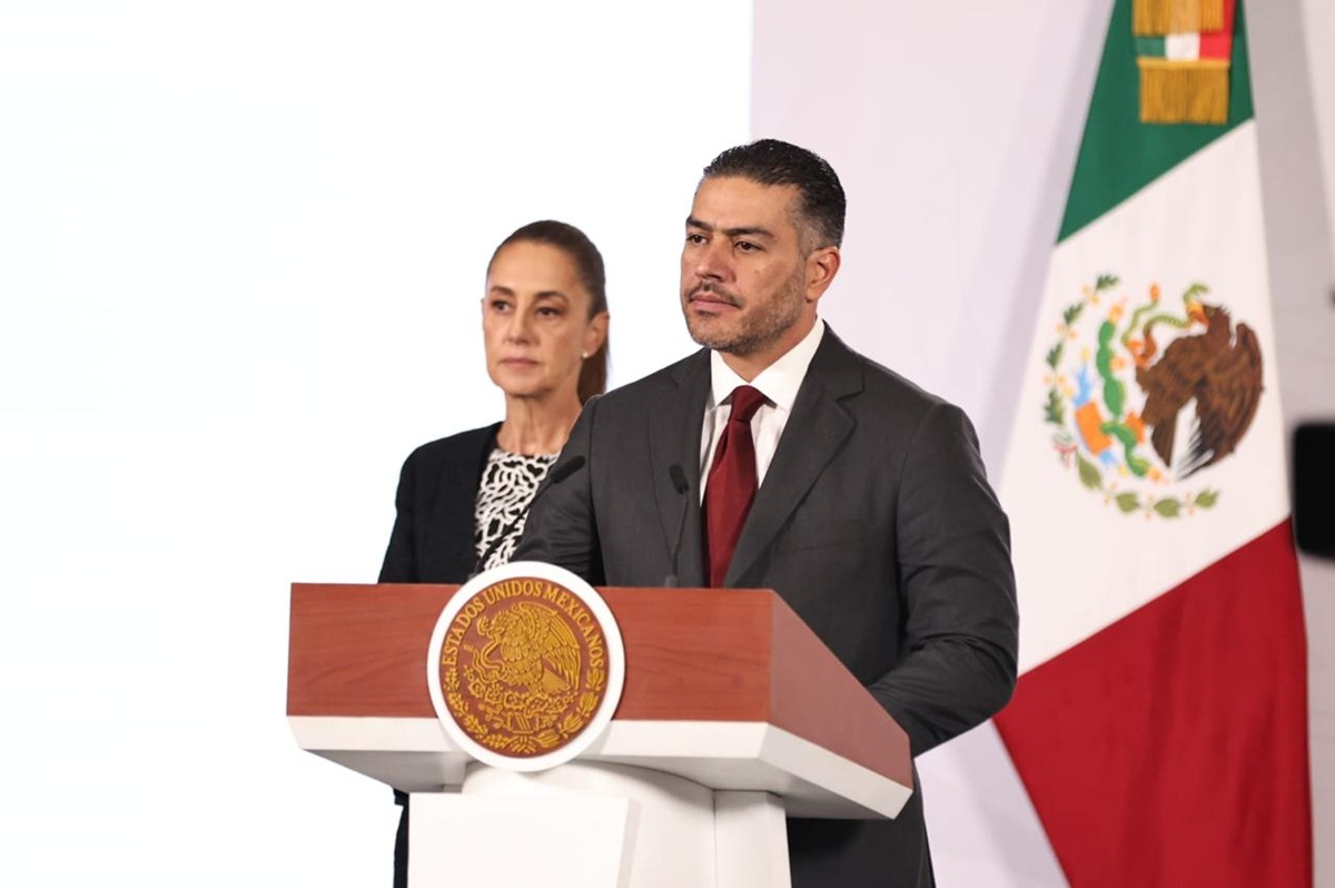 Omar García Harfuch en conferencia 'mañanera'