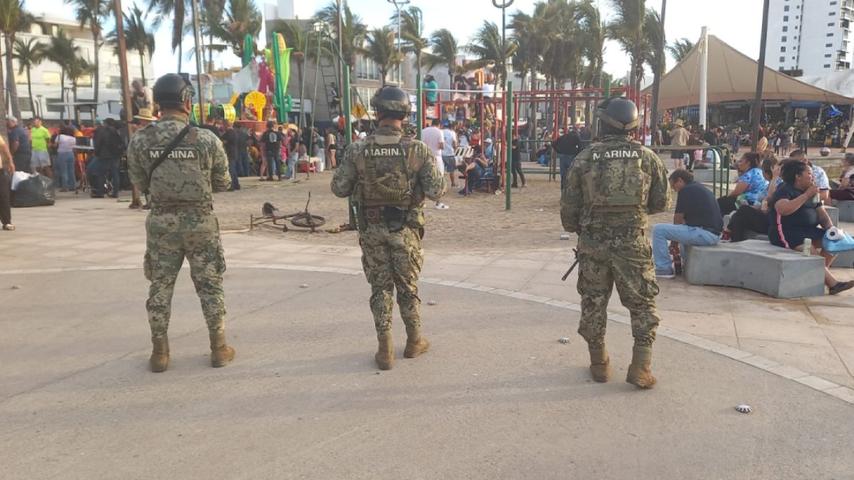 Operativo de la Marina en el Carnaval de Mazatlán 2026