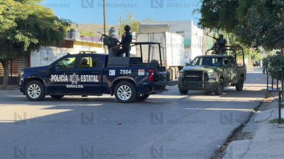 Militares y policías estatales realizan operativo en Villas del Real, Culiacán; hay un domicilio asegurado